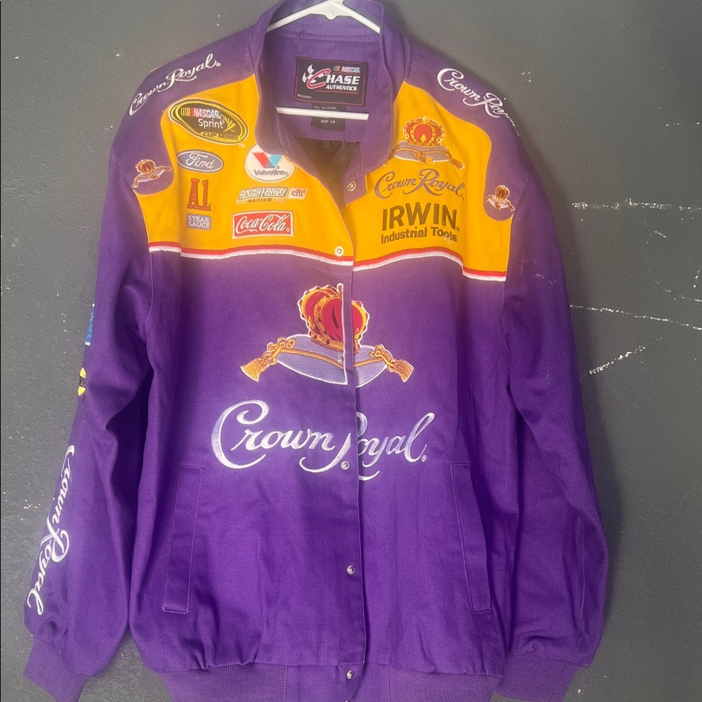 Crown Royal Purple and Yellow Racing Jacket